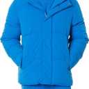 Amazon Essentials Mens Mid-Length Hooded Puffer Coat (XX-Large Big, Bright Blue)