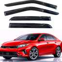 KPY Rain Guards Fit for 2019-2024 Kia Forte, Out-Channel Window Visors Vent Wind Deflectors 4PC, Car Accessories for 19-24 Forte (Excludes Hatchback)