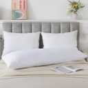 Memory Foam Body Pillow Insert, Soft Large Long Bed Pillow for Adults, Breathable Full Body Pillow, White