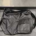 Retro-style tote bag, casual commuter shoulder bag, large capacity, simple and versatile tote bag