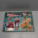 Realspring Christmas Animated Tree Topper with Santa's Hot Air Balloon and Plane with Banner Funny Christmas Tree Decoration