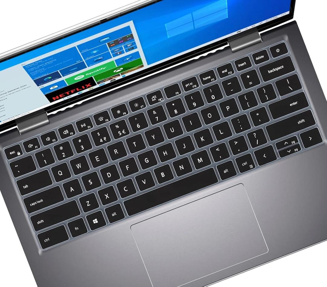 Keyboard Cover for 14" Dell Inspiron 14 5410 5418 5420 5425 5430 7415 7420 7425 7430 7435,Dell Latitude 14 3320 3420/Inspiron 16 5635 5630 5620 5625 7635 7630 7620 16"/Inspiron 13 5310 5320 Skin-Black