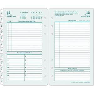 FranklinCovey - Original Planner Refill | Two Pages Per Day Ring-Bound (Pocket, Jan 2026 - Dec 2026) (Pocket Size - 3.5" x 6")