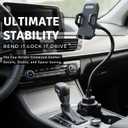 Esoulk Car Cup Phone Holder, Car Phone Holder Cup Holder with 11 Long Arm, Goose Neck Cupholder Phone Holder, Adjustable Phone Holder for Car, Universal Cup Holder for Car, Cup Cradle