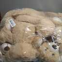 MorisMos 8 Packs Teddy Bears Bulk Stuffed Animals, 14in Small Teddy Bear Plush, Cute Stuffed Bears for Centerpiece Baby Shower Valentines Wedding Birthday, Light Brown