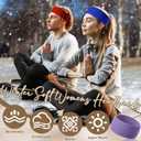 Janinka 18 Pack Headbands for Women Bulk Wide Non Slip Spring Knit Headband Soft Elastic Head Band Crochet Hair Accessories Fit Cool Cold Weather Fashional Hairband for Workout Yoga Makeup Daily Wear