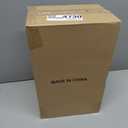 Lysam Small Trash Can, 3 Pack 4 Gallons Bathroom Garbage Can with Lid Press-Top, Small Waste Basket with Trash Bags, Slim Plastic Garbage Bin for Dorm, Office, Bedroom, Kitchen, Living Room (Multi) (Black & White &Grey)