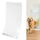 Replacement Doggy Door Flap Compatible with XXL Large Dog Door, 24" x 15" Clear Dog Door Replacement Flap Pet Door Replacement Flap with Metal Strip, Super Large