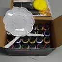 40 Pcs Pastel Acrylic Paint Set with 12 Brushes, 2 Knives & Palette, 24 Colors (2oz/60ml) - for Adults, Kids, Artists & Beginners - Canvas Ceramic Rock Wood Egg Painting Kit