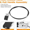 912-100 Hood Latch Release Cable with Handle Assembly Compatible with 1996-2004 Toyota Tacoma, Hood Cable Replaces OEM # 5363004020