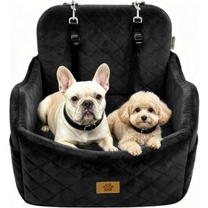 Dog Car Seats for Small Dogs Up to 35 lbs, Machine Washable Puppy Car Seat