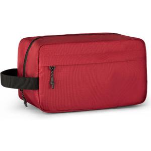 Vorspack Travel Toiletry Bag for Men - Hanging Toiletries Bag Water Resistant Travel Bag for Toiletries Accessories (Medium, Maroon)