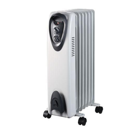 Chaufferette remplie d'huile avec thermostat de 1 500 W