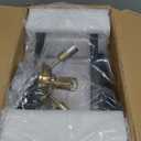 Semi-Flush Mount Ceiling Light - Modern Industrial Light Fixture Black and Gold,4-Light Candelabra Lighting Ceiling Lamp for Kitchen Foyer Entryway Hallway Bedroom Closet