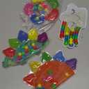 Easter Basket Stuffers for Toddlers - 4-Pack Color Sorting Sensory Toys Ages 3+ Montessori Travel Calm Down Toy Preschool - Flower, Porcupine, Cloudy Rainbow Matching Activities Gift Boys Girls B-Day