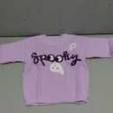 BemeyourBBs Toddler Girl Halloween Sweater Embroidery Long Sleeve Knitted Tops  2-3Y, Purple