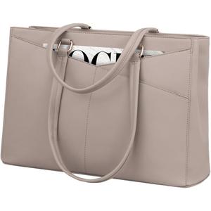 LOVEVOOK Laptop Tote Bag for Women, Office Work Bag Briefcase fit for 15.6 inch Laptop, Large Capacity Teacher Computer Bag Handbag (Milk Gray Purple) LOVEVOOK Laptop Tote Bag for Women, Office Work Bag Briefcase fit for 15.6 inch Laptop, Large Capacity Teacher Computer Bag Handbag (Milk Gray Purple)
