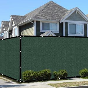 5' x 50' Privacy Screen Fence Mesh Shade Net Windscreen Fabric Cover for Wall Garden Yard Backyard Outdoor Home Decoration(Green) (