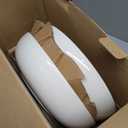 DOWAN 11.5" Large Serving Bowls, 3.2 Qt White Serving Platter, Big Ceramic Centerpiece Bowls, Microwave & Dishwasher Safe, Set of 2