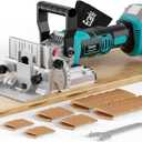 Ecarke Cordless Biscuit Joiner Compatible with Makita 18V Battery,Plate Joiner Kit with 80 wafers & Dust Bag, 11000RPM, 0-90 Cutting, 6 Depth Settings, for Woodworking & Furniture Making-Tool Only