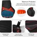 INBIKE Breathable Mesh Half Finger Motorcycle Gloves Hard Knuckle Wear Resistant with TPR Padded Palm Cushioning (Black, S)