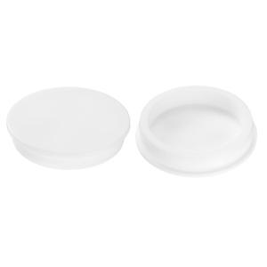 uxcell 2Pcs Silicone Hole Plug, Waterproof Round Rubber Stoppers Bottle Seal Plugs Tube Pipe End Caps for 75mm/2.95" Hole for Bathtub Bottle, White