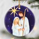 Nativity Ornaments, Christmas Ornaments: Christmas Tree Decorations, Holiday Decor, Stocking Stuffers, Gift Ideas, Xmas Gift, Christian Gifts & Religion Gifts (Nativity Design 1)