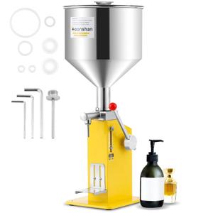 Manual Liquid Paste Bottle Filler for Cosmetic Oil, Lip Gloss, Honey, Cream, Shampoo (1 Count (Pack of 1))