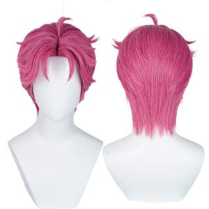 Anime Movie Character Cosplay Wig, with 2 Wig Caps (Beige & Black) for Cosplay, Comic Con, Halloween, and Party Events (Abby)