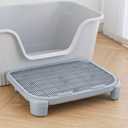 Greywaterproof Cat Mat, 19.69"X15.95"X3.54" Litter Box Mat, Easy Clean, Non-Slip, Urine-Proof Kitty Litter Catcher Mat