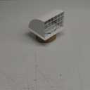 4 Inch Dryer Vent Cover Outside, HG Power Metal Exterior Vent Cover with Removable Screen & Cushioned Non-Return Flap, Air Wall Vent for House, Range Hood, AC, Opening Diameter: 3.81" White