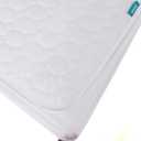 Crib Mattress Protector Sheets Waterproof 2 Pack, Quilted Crib Mattress Pad Cover Fitted Fits for Toddler Bed Mattress, White, 52 x 28