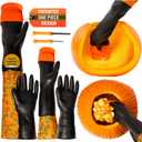Pumpkin Scraper Glove  As Seen On Shark Tank - Mess Free and Fun Pumpkin Carving Kit  Carve and Clean Jack-O-Lantern Guts with Ease and Zero Mess on Your Hands! (Kids Kit)