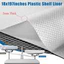 2 Roll Shelf Liner for Wire Shelving, 18x197'' Non Adhesive | Cabinet Drawer Liners Non Slip Clear Waterproof Shelves Liners Easy to Cut 2mm Thick Non-Slip Stain-Proof Wire Shelf Liner