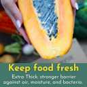 100% Compostable Plastic Wrap Dispenser With Cutter - Ikigaia - PLA/PBAT Cling Wrap With Slide Cutter - 11.8" x 328 feet - XL For Less Delivery - Extra Thick Saran Wrap Dispenser - Food Wrap