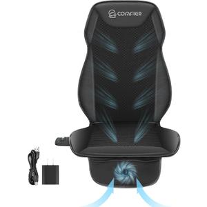 COMFIER Cooling Car Seat Cover Cushion for Car Front Seats, Black 12V Car Seat Cooling Pad