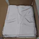 Fitable 6 Pack White Square Tablecloths - 70 x 70 Inches - Stain Resistant and Reusable Table Clothes, Polyester Fabric Table Covers for Dining, Card Tables, Coffee Tables