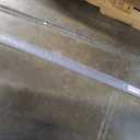 Frameless Shower Door Bottom Seal Shower Sweep with Drip Rail for 1/4" Glass,36" Long, Vinyl, Clear