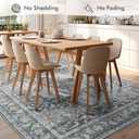 Grey Large 9x12 Area Rugs for Living Room Rug Bedroom Rug-Carpet Washable Neutral Vintage Dining Room Rugs for Under Table Soft Comfortable Non Slip