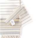 Peshtemal Turkish Beach Towels Set of 2 - Oversized Cotton Beach Towels 40x72 - Sand Free Quick Dry Blanket for Adults - Extra Large Towels for Beach Bath Pool Yoga Travel - Grey