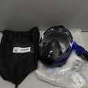 Greatever G2 Full Face Snorkel Mask with Latest Dry Top System,Foldable 180 Degree Panoramic View Snorkeling Mask with Camera Mount,Safe Breathing,Anti-Leak&Anti-Fog (Small-Medium, Dark blue)