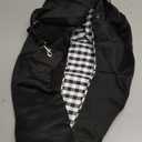 Dog Carrier Sling - Reversible Puppy Carrier Purse with Storage Pocket, Hand-Free Dog Sling Carrier for Carry Small Dogs and Cats, Travel Safety Harness, Dog and Cat Harness(Black)