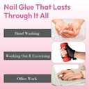 7 x Goldfinger Professional Nail Glue, Super Strong, Fast-Drying, Long-Lasting, Easy Application, Perfect for Acrylic & Press-On Nails, Quick Nail Repair, Nail Care & Enhancements (Pack of 15)