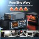 Pure Sine Wave Inverter 4000 Watt,12V DC to 120V AC Inverters,Surge 7000 Watt for RV,Truck,Solar,Home,Power Inverter with Dual Remote Control,35A Hardwire Port,4 AC Outlets, 36W USB-C, 5V 3.6A USB