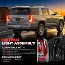 LED Tail Lights Assembly Compatible With 2015 2016 2017 2018 2019 2020 GMC Yukon XL Tail Lights Right Passenger Side Rear Taillights With Bulb Replaces 23380460 84536243 GM2801268
