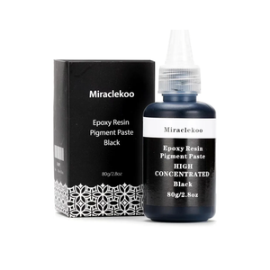 High Concentrated Black Epoxy Resin Pigment Paste 2.8oz,Opaque Black Epoxy Dye Colorant for Art, River Table, Jewelry Making, Coasters, Pack Of 2  High Concentrated Black Epoxy Resin Pigment Paste 2.8oz,Opaque Black Epoxy Dye Colorant for Art, River Table, Jewelry Making, Coasters, Pack Of 2