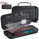 Mosyee Switch 2 Case with 2 Pack Tempered Glass Screen Protector for Nintendo Switch 2, Hard Shell Travel Carrying Case for Switch Accessories Holds 12 Game Cartridge