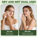 70 Count Disposable Face Towels, Ultra Soft Thick Biodegradable Facial Towels for Sensitive Skin, Lint-Free Makeup Remover Dry Wipes, Multi-Purpose Cleansing Towelettes