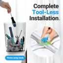 FSA/HSA Eligible Shower Stool 350lbs Bath Seat Chair, Tool-Free Assembly Height Adjustable Bath Bench with Padded Seat for Seniors, Elderly, Disabled, Handicap by Health Line Massage Products