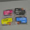 LC406 Ink Cartridges Compatible for Brother LC406XL LC406 High Yield Work with Brother MFC-J4535DW MFC-J4335DW MFC-J5855DW MFC-J6555DW MFC-J6955DW Printer(Black, Cyan, Magenta, Yellow, 4 Pack)